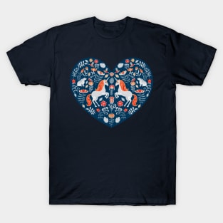 Heart with Unicorns T-Shirt